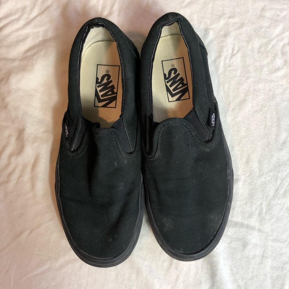 Vans Classic Black Slip On Shoes